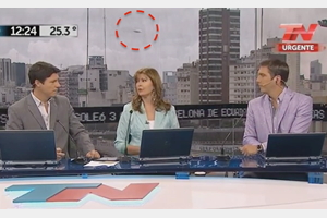 UFO thích lên bản tin truyền hình của Argentina