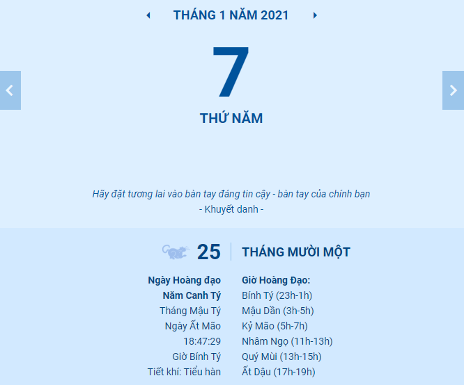 ngay 25 thang 11 nam canh ty