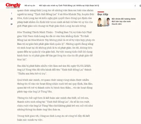 Phân tích Tịnh Thất Bồng Lai lợi dụng để lừa đảo như thế nào qua sự thay đổi tít báo về cáo buộc loạn luân