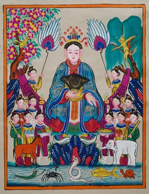 Mẫu Thượng Ngàn trong tín ngưỡng thờ Mẫu Tứ Phủ của người Việt Nam, biểu tượng cho quyền năng núi rừng và sơn trang